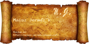 Maisz Jermák névjegykártya